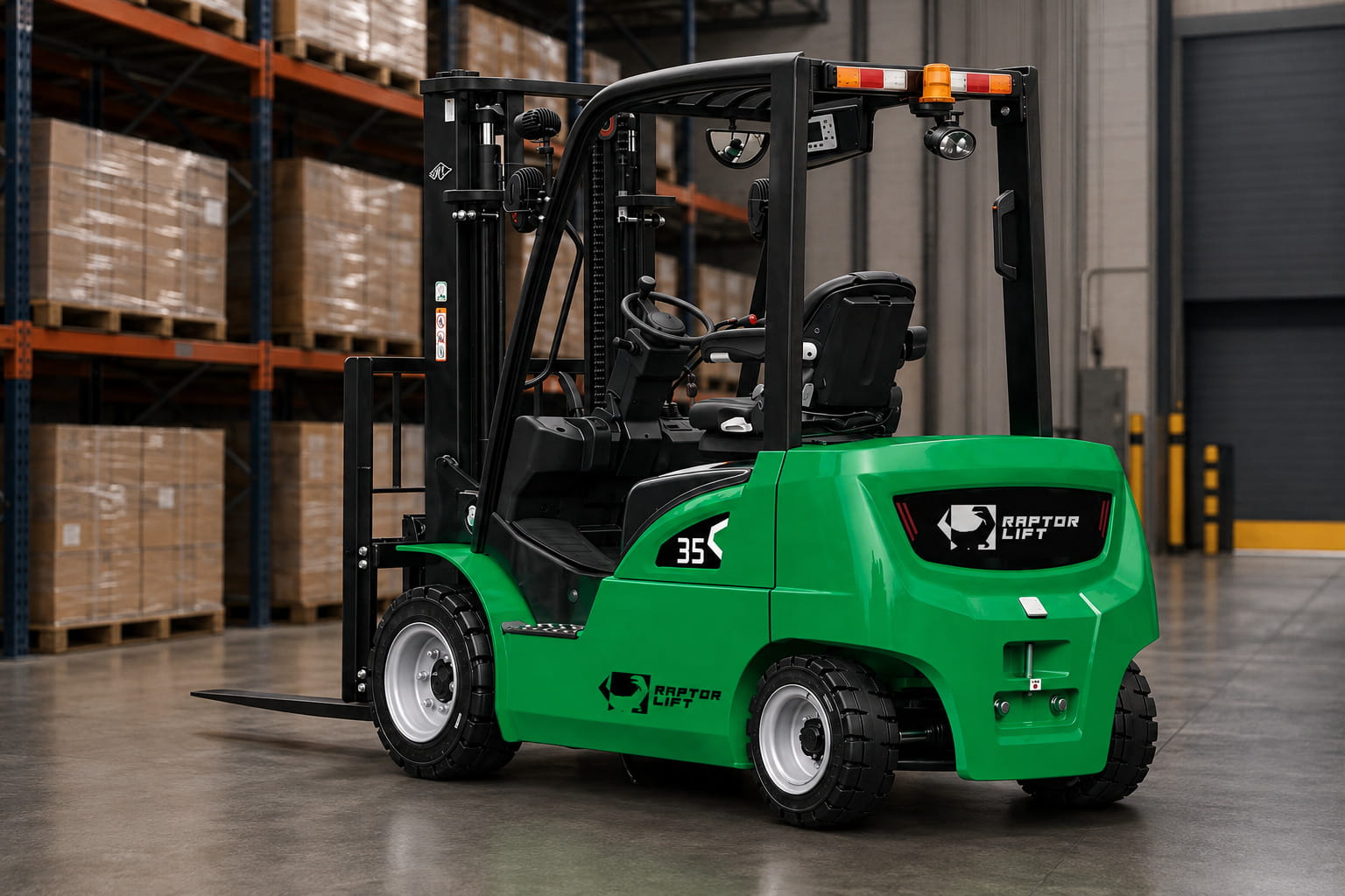 Montacargas eléctrico Raptor Lift para manejo interno de materiales